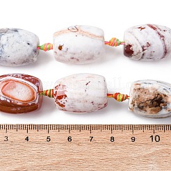 Natural Fire Crackle Agate Beads Strands&nbsp;G-P605-D01-01