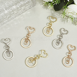 18Pcs 3 Style Alloy Keychain Clasps&nbsp;KEYC-SP0001-49B