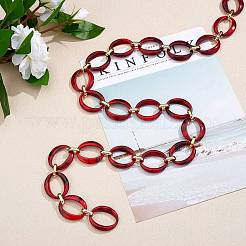 Handmade Imitation Gemstone Style Link Chains&nbsp;AJEW-J034-01C
