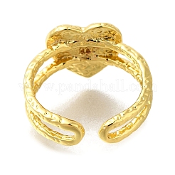 Brass Cuff Rings for Women&nbsp;RJEW-D079-04G-RS