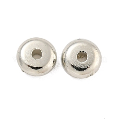 Ccbプラスチックスペーサービーズ  フラットラウンド  プラチナ  5x2mm  穴：1.2mm&nbsp;LS-CCB-L014-02C-P