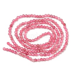 Natural Pink Tourmaline Beads Strands&nbsp;G-F619-20C-2mm