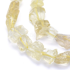 Raw Rough Natural Lemon Jade Beads Strands&nbsp;G-I279-B11