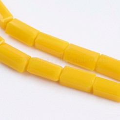 Opaque Glass Beads Strands&nbsp;EGLA-F123-3x6mm-NC02
