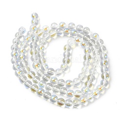 Electroplate Glass Beads Strands&nbsp;EGLA-Q062-8mm-A08