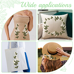 Flower Polyester Sew on Appliques&nbsp;DIY-WH0308-606