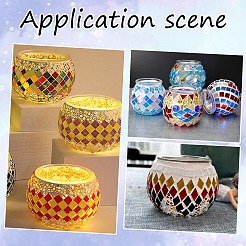 100Pcs 2 Colors Mosaic Tiles Glass Cabochons&nbsp;DIY-YW0012-19