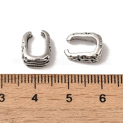 ベイルのチベットスタイル合金スナップ  カドミウムフリー＆鉛フリー  アンティークシルバー  11.5x9x4.8mm&nbsp;FIND-A038-01AS