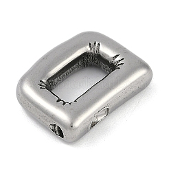 変色防止304ステンレススチールペンダント  文字d  18.5x14.5x5mm  穴：2mm&nbsp;STAS-K256-25D-P