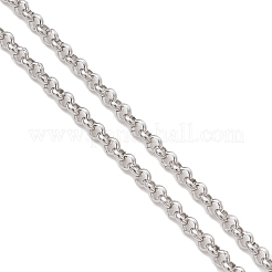 304ステンレススチール眼鏡チェーン  メガネ付きラバーループエンド  ステンレス鋼色  740~750mm&nbsp;AJEW-EH00407