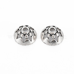Tibetan Style Alloy Bead Caps&nbsp;TIBEP-T006-13AS