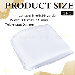 ポリエステルガーゼ生地  結婚式の装飾のため  ホワイト  1600x0.1mm  6m / pc&nbsp;DIY-WH0622-586A