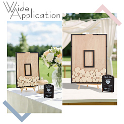 Rectangle Wood & Acrylic Wedding Guest Guestbook&nbsp;OFST-WA0001-07