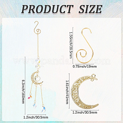 DIY Moon Star Hanging Suncatcher Making Kits&nbsp;DIY-SC0030-68