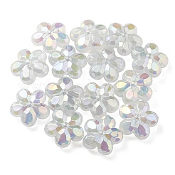 UV Plating Luminous Transparent Acrylic Beads&nbsp;OACR-P010-16D