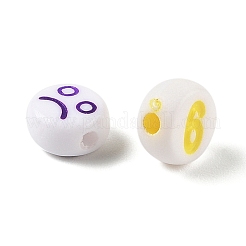 190Pcs 5 Styles Opaque Acrylic Beads&nbsp;MACR-FP0001-08