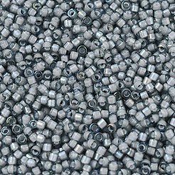 MIYUKIデリカビーズ  シリンダー  日本製シードビーズ  11/0  （db1793)ホワイトライニンググレーab  1.3x1.6mm  穴：0.8mm  約2000PCS /ボトル  10 G /ボトル&nbsp;SEED-JP0008-DB1793