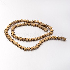 Electroplate Non-magnetic Synthetic Hematite Bead Strands&nbsp;G-F300-24B-F03