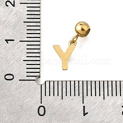 304 Stainless Steel Rhinstone Pendant&nbsp;STAS-H202-50G-Y