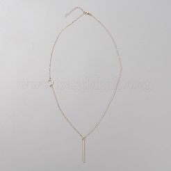 Alloy Pendant Necklace with Cable Chains for Women&nbsp;NJEW-WH0022-02E-KCG
