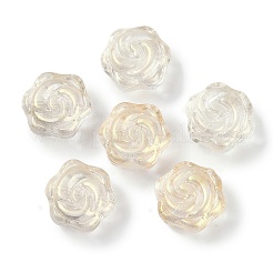 Transparent Spray Paint Glass Beads&nbsp;GLAA-H035-05