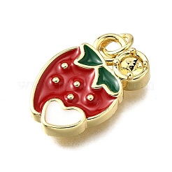 Brass Enamel Pendants&nbsp;KK-B136-07G-11