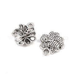 Tibetan Style Alloy Flower Charms&nbsp;PALLOY-A024-20AS-1