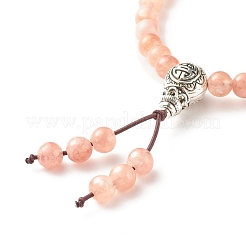 Natural Gemstone Stretch Bracelet with Calabash&nbsp;BJEW-JB07709