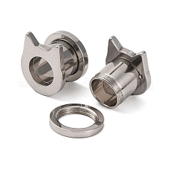 Non-Tarnish 304 Stainless Steel Ear Plugs Gauges&nbsp;AJEW-B029-04