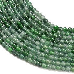 天然ミャンマー産翡翠/ビルマ翡翠ビーズ連売り  スムーズなラウンド  2mm  穴：0.5mm  約176~179個/連  15~15.47''（38.1~39.3センチメートル）&nbsp;G-A322-A02-2mm