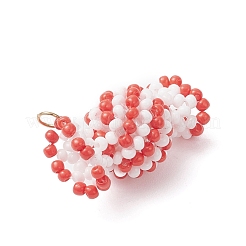 Glass Seed Beaded Candy Pendants&nbsp;PALLOY-MZ00982-04