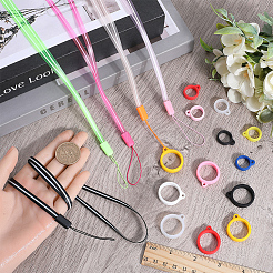 5Pcs 5 Colors Rubber Lanyard Straps&nbsp;DIY-GF0008-39C