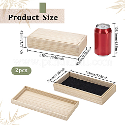Wood Storage Boxes&nbsp;CON-WH0095-141B