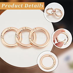 3Pcs Alloy Spring Gate Rings&nbsp;FIND-BBC0002-23KCG-01