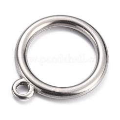 変色しない304ステンレススチールトグル留め具パーツ  リング  ステンレス鋼色  30x25.5x3mm  穴：3.4mm&nbsp;STAS-H140-15P