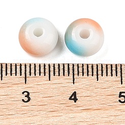 Opaque Spray Painted Glass Beads&nbsp;GLAA-G118-01M