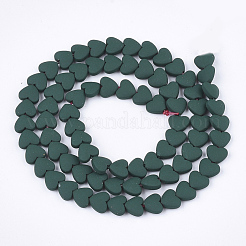 Spray Painted Non-magnetic Synthetic Hematite Beads Strands&nbsp;G-T116-05-14