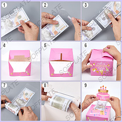 Happy Birthday Day Money Box for Cash Gift Pull&nbsp;DIY-WH200050-31E