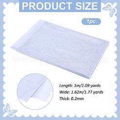 レーザーポリエステル生地  衣料品用  銀  1000x1620x0.2mm&nbsp;DIY-WH0899-325C