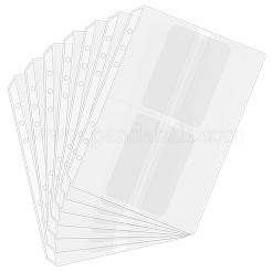 鉛筆チェーンケース付きPVC収納バッグ12個  透明  212x150x0.5mm  内径：60x100mm&nbsp;DIY-SP0004-60A