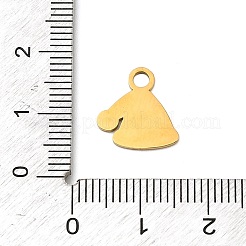 Christmas 304 Stainless Steel Enamel Charms&nbsp;STAS-I356-02G-05