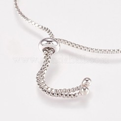 Brass Box Chain Bolo Bracelets&nbsp;BJEW-K180-02-02A