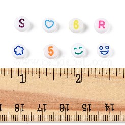 190Pcs 5 Styles Opaque Acrylic Beads&nbsp;MACR-FP0001-08