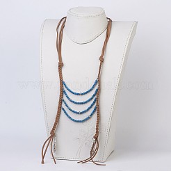 Natural & Synthetic Mixed Stone Tiered Necklaces&nbsp;NJEW-JN02124