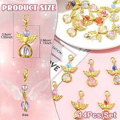 14Pcs 7 Style Acrylic Pendant Decorations&nbsp;HJEW-FS00068