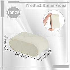 Plastic Covered with Velveteen Bracelet Pillows&nbsp;ODIS-WH0099-88