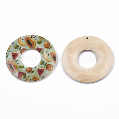 Fruit Seris Printed Wood Pendants&nbsp;LS-X-WOOD-S045-105E