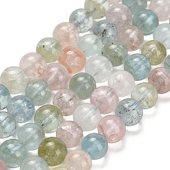 Natural Morganite Beads Strands&nbsp;G-H329-C13-8mm-AA