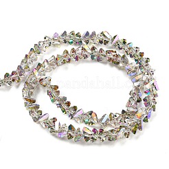 Electroplate Transparent Glass Beads Strands&nbsp;X-EGLA-P052-02A-HR01