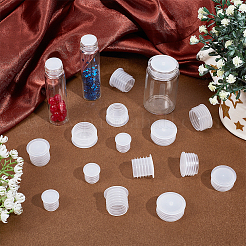 80個 4種類のスタイルのプラスチック製ワインボトルストッパー  コラム  透明  17~28x14~21mm  20個/スタイル&nbsp;KY-NB0001-83